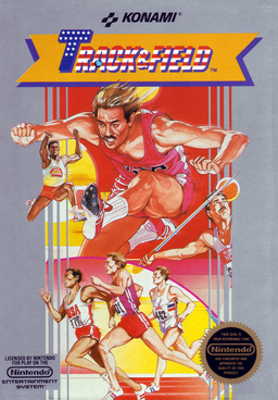 Hyper Olympic box art for Famicom